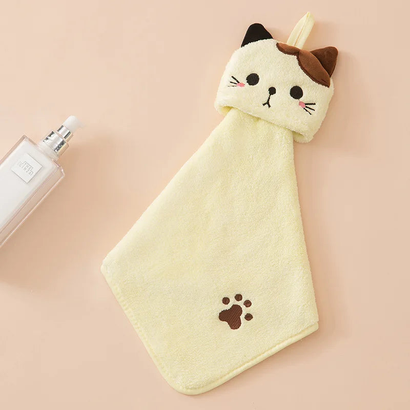 Cute Cat Hand Towel