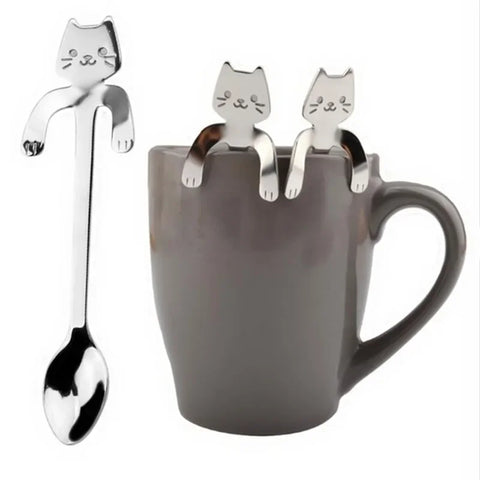 Stainless Cat Spoon - Coffee + Tea + More!