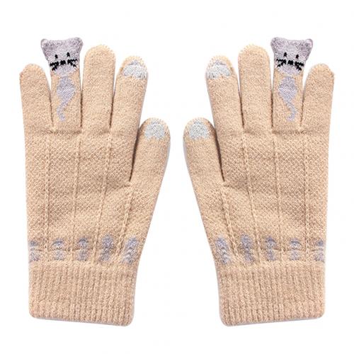 Winter Knitted Touchscreen Gloves